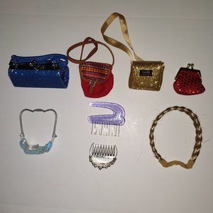 AMERICAN GIRL DOLL ACCESSORIES - 4 PURSES, "HAPPY BIRTHDAY" TIARA & MORE!